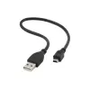 Gembird USB 2.0 A–Mini-USB M laidas 0,3 m pilkas