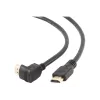 HDMI v2.0 laidas, 90 laipsnių kištukas (vyriškas) į tiesų vyrišką, 19 kontaktų su auksavimu, 1,8 m, urmu