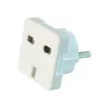 Gembird Cablexpert a-AC-UKEU-001 - Maitinimo adapteris - Jungtis (S) prie Kištuko (W) - Baltas - Jungtinė Karalystė, Europa