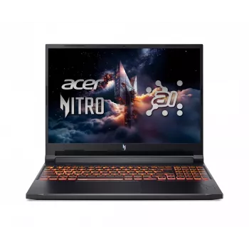 Acer Nitro V 16 AI ANV16-42 nešiojamas žaidimų kompiuteris, 16 colių WUXGA IPS, AMD Ryzen 7 260, 32GB DDR5, 1TB PCIe SSD, NVIDIA GeForce RTX 5060 8GB, FreeDOS, Obsidian Black