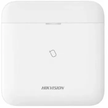 Hikvision AX PRO hibridinis belaidis valdymo pultas DS-PWA96-M-WE (96 belaidžių zonų, 8 laidinių zonų, Wi-Fi, 868 MHz, 4G, balta)