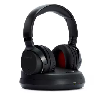 AIWA WHF-930D belaidės ausinės su aktyviu triukšmo slopinimu, Bluetooth 5.0, 40 mm tvarkyklėmis, iki 28 h baterija, USB-C, sulankstomos, juodos