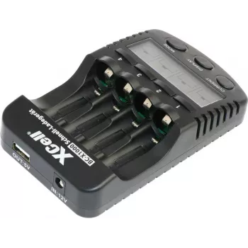 XCell BC-X1000 greitasis įkroviklis 1-4x AAA AA su LCD ekranu