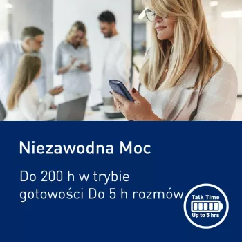 Panasonic KX-TF400EXC Mėlynas mygtukinis telefonas su dideliais mygtukais ir SOS mygtuku