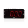 Nedis CLAR004BK radijo laikrodis su LED ekranu, FM imtuvu, dviem žadintuvais, projektoriumi, AUX, juodas