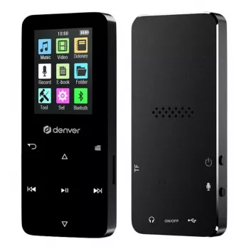Denver MP-1830B Black MP4 grotuvas su Bluetooth, 1,8 inch ekranu, 4GB, juodas