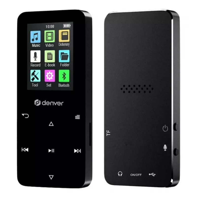 Denver MP-1830B Black MP4 grotuvas su Bluetooth, 1,8 colio ekranu, 4GB, juodas