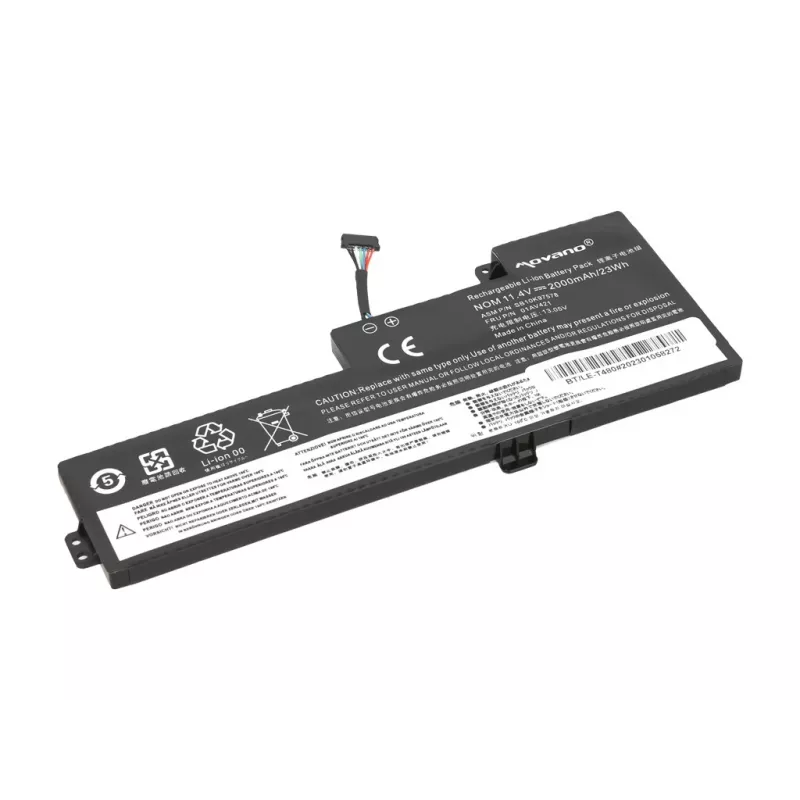 MITSU Battery 01AV419, skirta Lenovo ThinkPad T470 T480 A475 A485 – 2000 mAh (23 Wh)