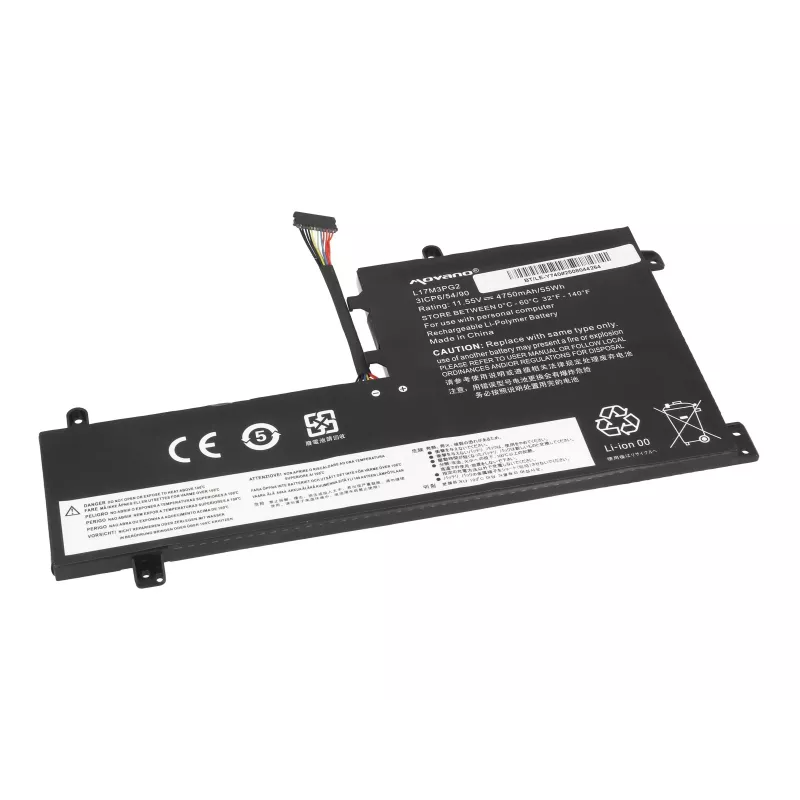 MITSU Battery L17C3PG2, skirta Lenovo Legion Y530, Y730, Y7000 – 4750 mAh (55 Wh)