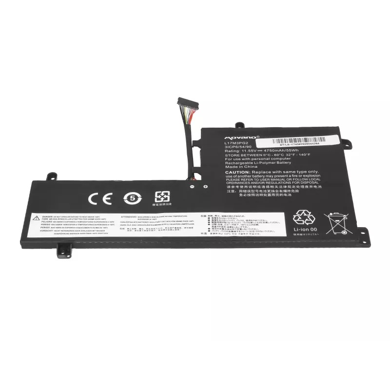 MITSU Battery L17C3PG2, skirta Lenovo Legion Y530, Y730, Y7000 – 4750 mAh (55 Wh)