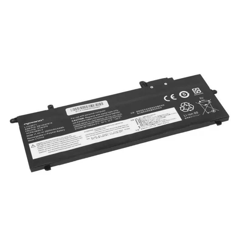 MITSU Battery L17C6P71, skirta Lenovo ThinkPad X280 A285 – 3900 mAh (44 Wh)