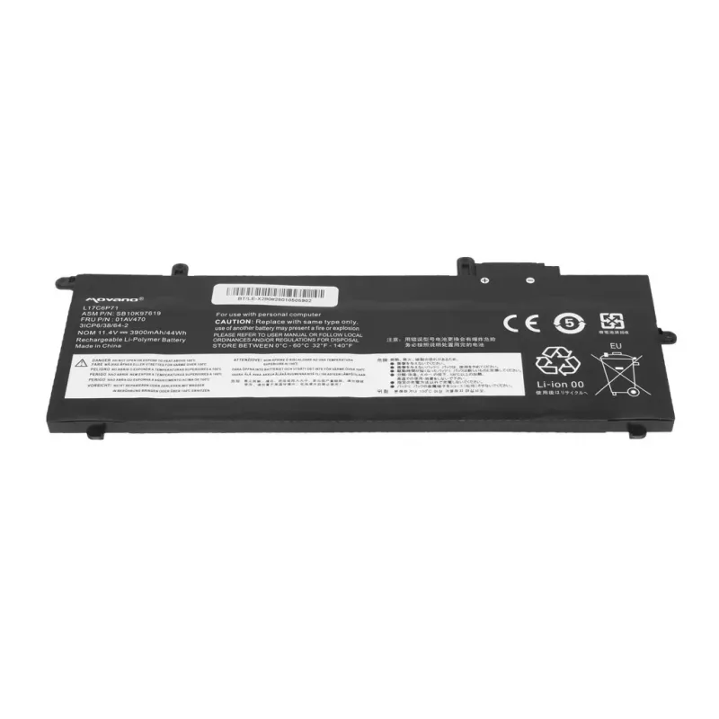 MITSU Battery L17C6P71, skirta Lenovo ThinkPad X280 A285 – 3900 mAh (44 Wh)