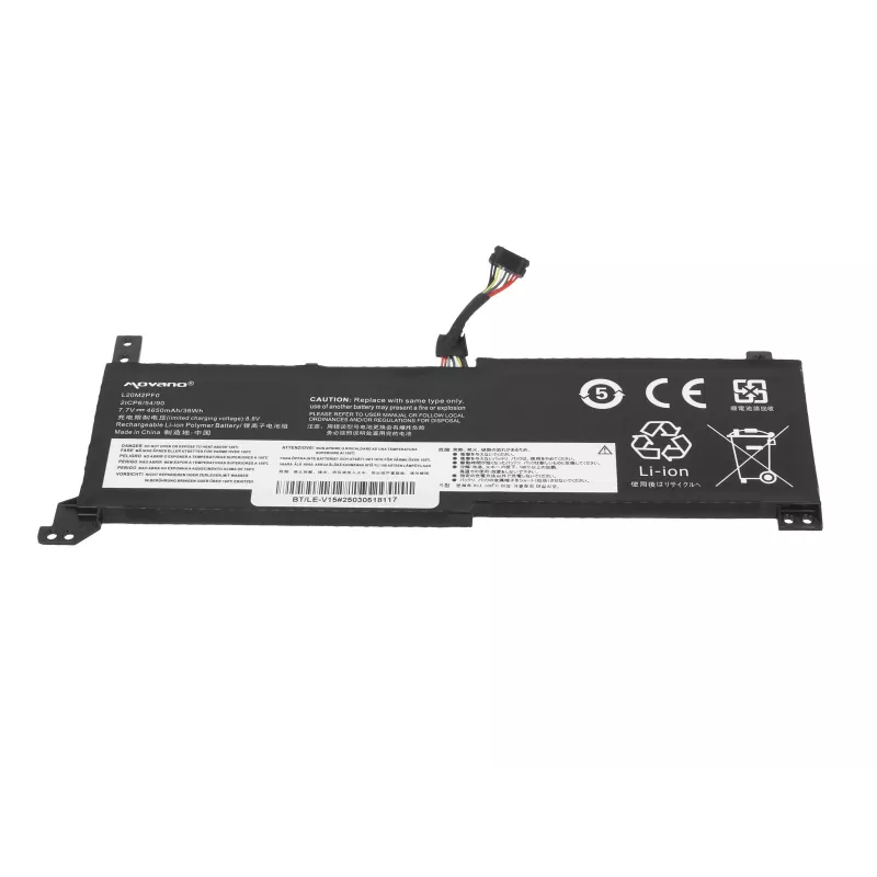 MOVANO baterija L20M2PF0 L20C2PF0 L20L2PF0, skirta Lenovo V14 V15 V17 G2-ALC G2-ITL - 4650 mAh (36 Wh)