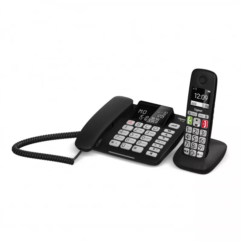 Gigaset DL780 Plus Laidinis Telefonas su Atsakikliu, Juodas