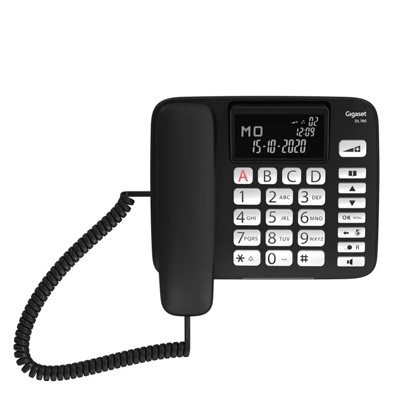 Gigaset DL780 Plus Laidinis Telefonas su Atsakikliu, Juodas