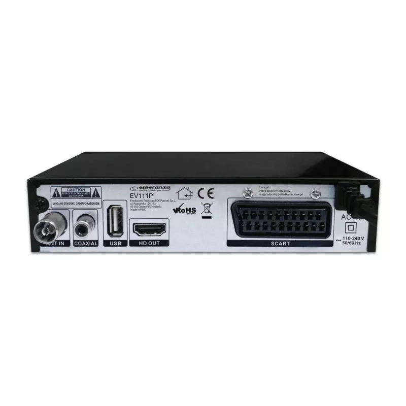 ESPERANZA DVB-T2 H.265/HEVC skaitmeninis imtuvas / dekoderis