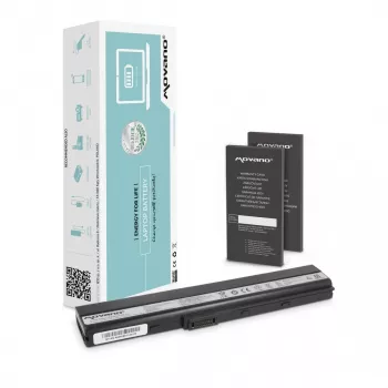 MOVANO Battery A32-K52, skirta Asus A52 A52F K52 K52F K52J - 4400 mAh (48 Wh)