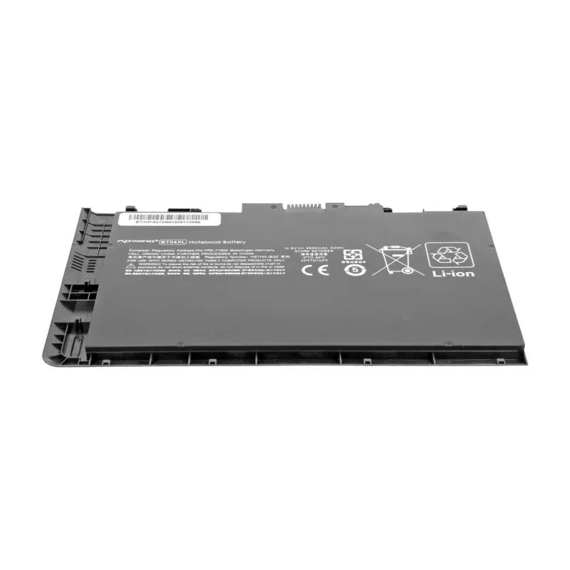 MOVANO akumuliatorius BT04XL, skirtas HP EliteBook Folio 9470m / 9480m – 3500 mAh (52 Wh)