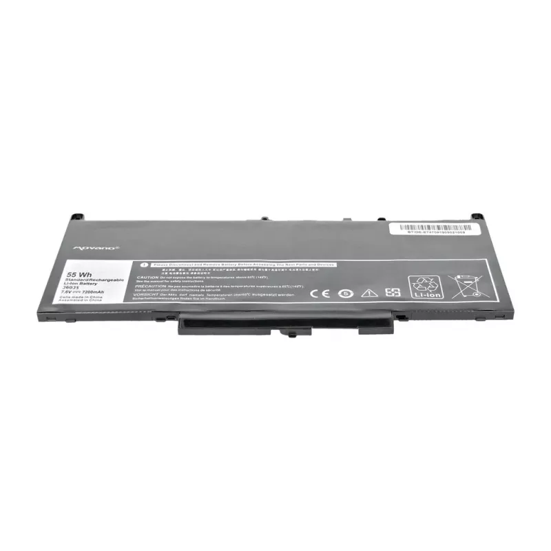 MOVANO akumuliatorius J60J5 GG4FM MC34Y, skirtas Dell E7270 E7470 – 7200 mAh (55 Wh)