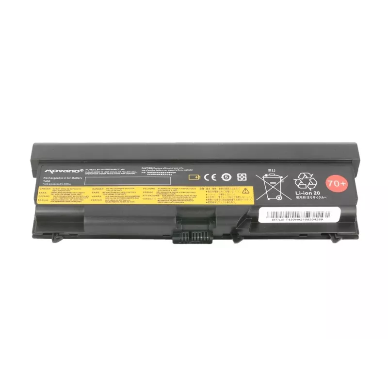 MOVANO baterija, skirta Lenovo ThinkPad L530, T430, T530 – 6600 mAh (71 Wh)