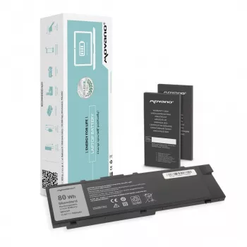 MOVANO Battery MFKVP, skirta Dell Precision 15 7510 / 17 7710 – 7000 mAh (80 Wh)