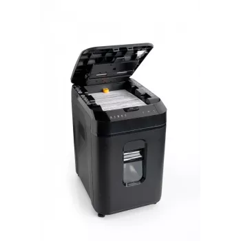 WALLNER Smulkintuvas AF160 C2 Skersinis Pjovimas, 160 lapų automatinis padavimas, P-4 saugumas, 26 L krepšelis, Juoda