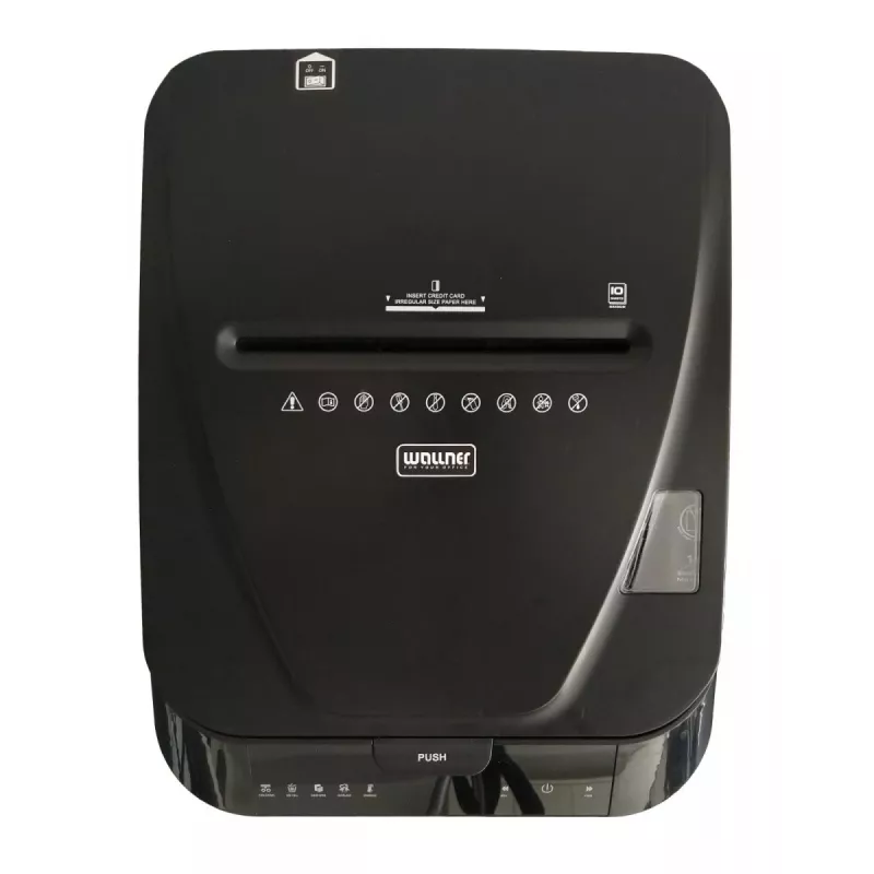 WALLNER Smulkintuvas AF160 C2 Skersinis Pjovimas, 160 lapų automatinis padavimas, P-4 saugumas, 26 L krepšelis, Juoda