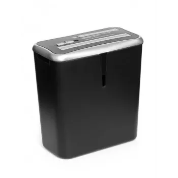 WALLNER Shredder XD805 CD kryžminio pjovimo popieriaus smulkintuvas, 8 lapai, 15 l, juodas