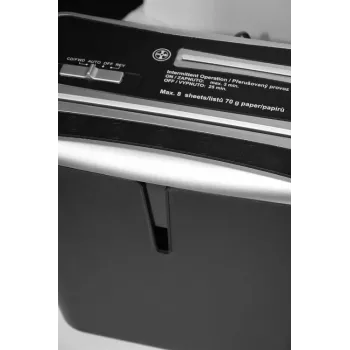 WALLNER Shredder XD805 CD kryžminio pjovimo popieriaus smulkintuvas, 8 lapai, 15 l, juodas