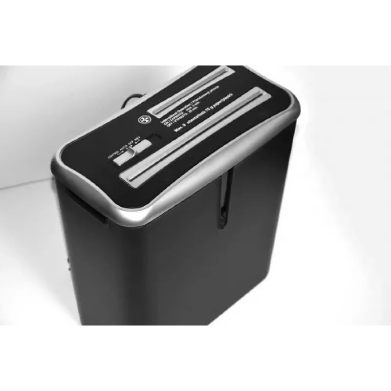 WALLNER Shredder XD805 CD kryžminio pjovimo popieriaus smulkintuvas, 8 lapai, 15 l, juodas