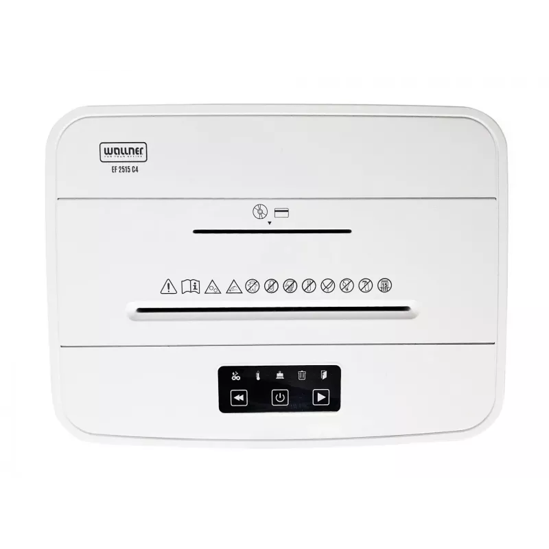 WALLNER Smulkintuvas EF2515 C4 Skersinis Pjovimas, 8 Lapų, 15 L, Juodas