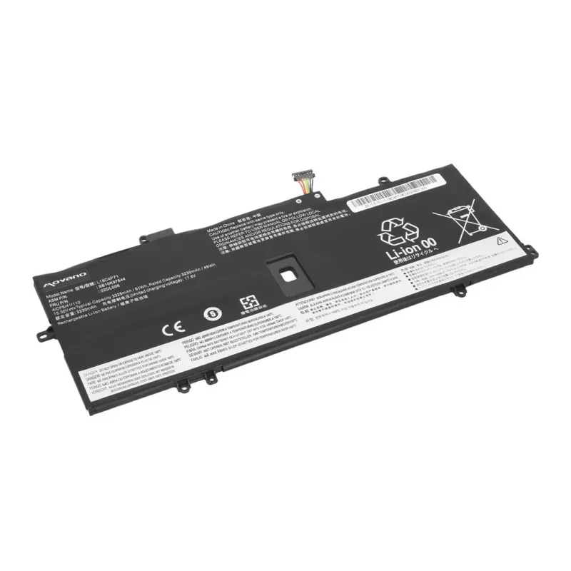 MOVANO baterija, skirta Lenovo ThinkPad X1 Yoga 4 5 Carbon 7 8 - 3325 mAh (51 Wh)