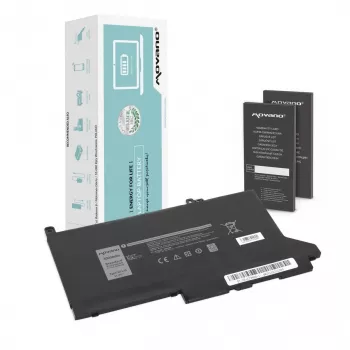 MOVANO baterija DJ1J0 C27RW, skirta Dell Latitude 7280/7290/7380/7390/7480/7490 – 11,4 V – 3000 mAh (34 Wh)