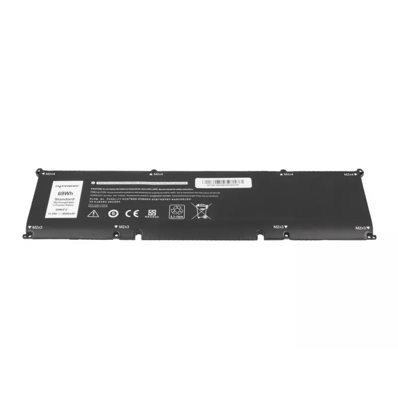 MOVANO Battery 69KF2, skirta Dell Alienware M17/M15 R3/R4, Precision 5550, XPS 9500/9510 – 6000 mAh (69 Wh)