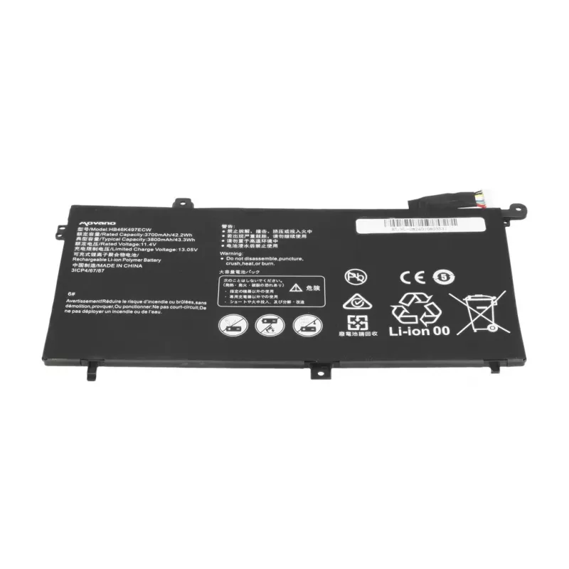 MOVANO baterija, skirta Huawei Matebook D serijai HB46K497ECW – 3700 mAh (42,2 Wh)