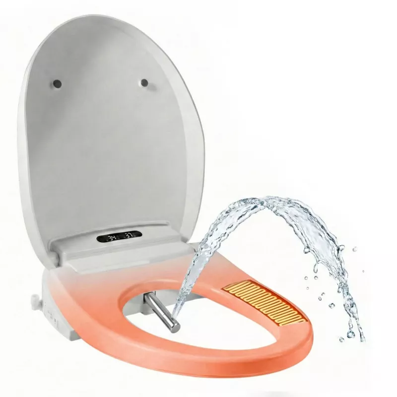MEDIA-TECH Smart Toilet Seat MT5705 Electronic Bidet su šildoma sėdyne, šilto vandens plovimu, džiovintuvu, dezodorantu, naktine šviesa, nuotolinio valdymo pultu