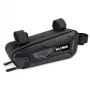 WILDMAN Bicycle Frame Bag M, Black, PU Leather, EVA, 1.2L, Phone Compartment, Touchscreen Compatible