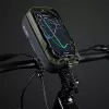 WILDMAN Bicycle Frame Bag GX330 su telefono laikikliu, žalia