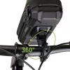 WILDMAN Bicycle Frame Bag GX330 su telefono laikikliu, žalia