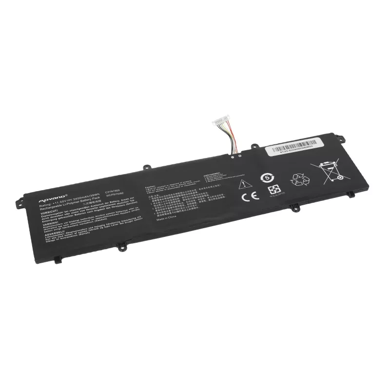 MOVANO Battery C31N1905, skirta ASUS VivoBook S14 M433 S433 S433FL S15 S533 S533EQ – 3400 mAh (39 Wh)