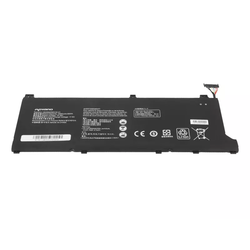 MOVANO baterija HB4692Z9ECW-41, skirta Huawei Honor Magicbook 14 MateBook D14 NBB-WAH9Q – 3665 mAh (56 Wh)
