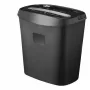 Deli E9947 kryžminio pjovimo popieriaus smulkintuvas, 10 lapų talpa, 18 L krepšelis, juodas