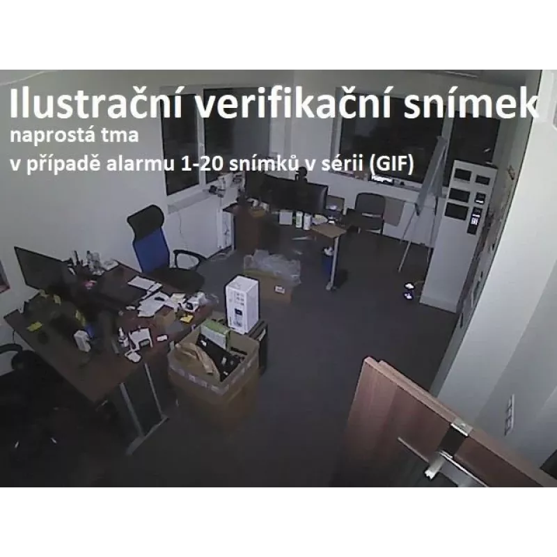Hikvision DS-PDPC12PF-EG2-WE juodas AX PRO PIR kameros detektorius, balta šviesa
