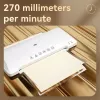 DELI Office Laminator ET102 A4 – karštas ir šaltas laminavimas, 2 velenai, 250 mm/min, juodas