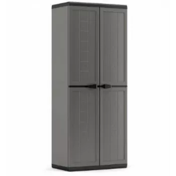 KETER Sodo spinta Jolly IT - Pilka/Juoda, 200L, Užrakinama laikymo spinta