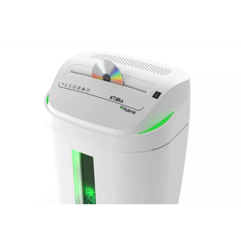 KOBRA Hybrid S4 kryžminio pjovimo dokumentų smulkintuvas, P-4, 10 lapų, 20 l, baltas/antracitas
