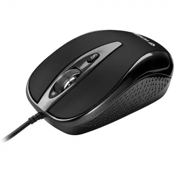YENKEE YMS 1025 BK QUITO USB laidinis pelė, optinė, 1000 DPI, 4 mygtukai, juoda