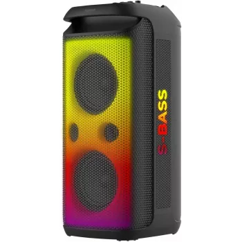 SENCOR Partycon BOOST Power 250W nešiojamas Bluetooth kolonėlė su TWS, IPX4, LED, FM radiju, karaoke, mikrofonu