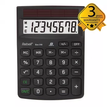 Rebell Eco 310 stalinis skaičiuotuvas, juodas