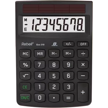 Rebell Eco 310 stalinis skaičiuotuvas, juodas